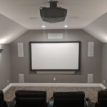 Portfolio: Media Room with projection screen