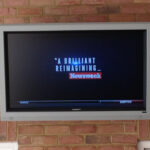 Portfolio: Outdoor TV Installation on a brick wall